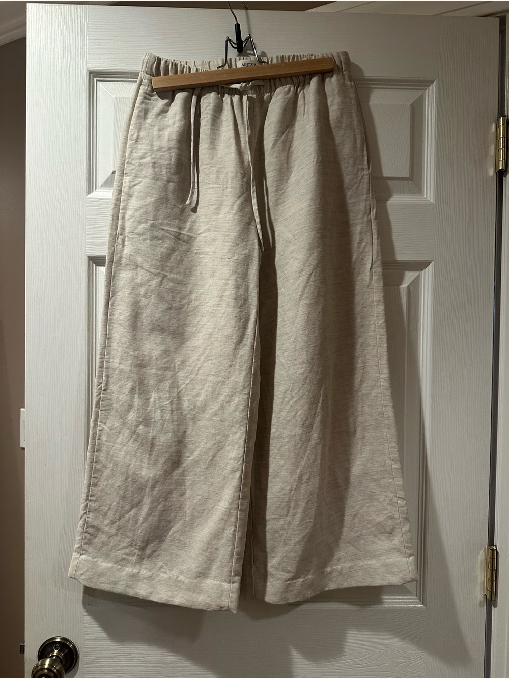 Aritzia The Lodge Pant CruiseLinen Undyed Ecru Small *HEMMED* READ - Picture 5 of 9
